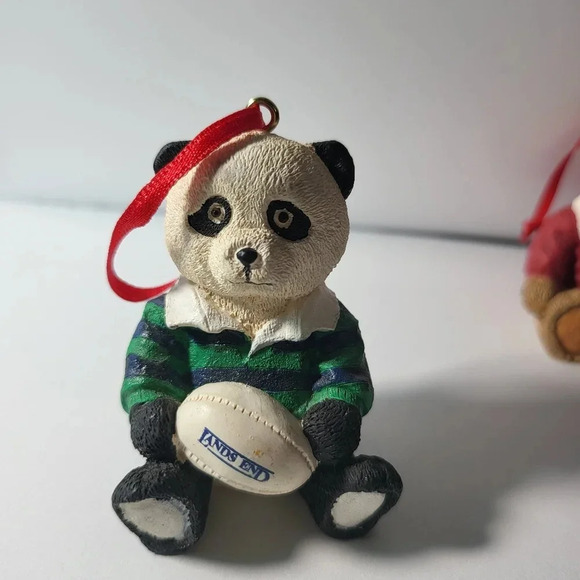 Lands End Christmas Bears Ornament Lot of 6 1996 - Picture 2 of 8